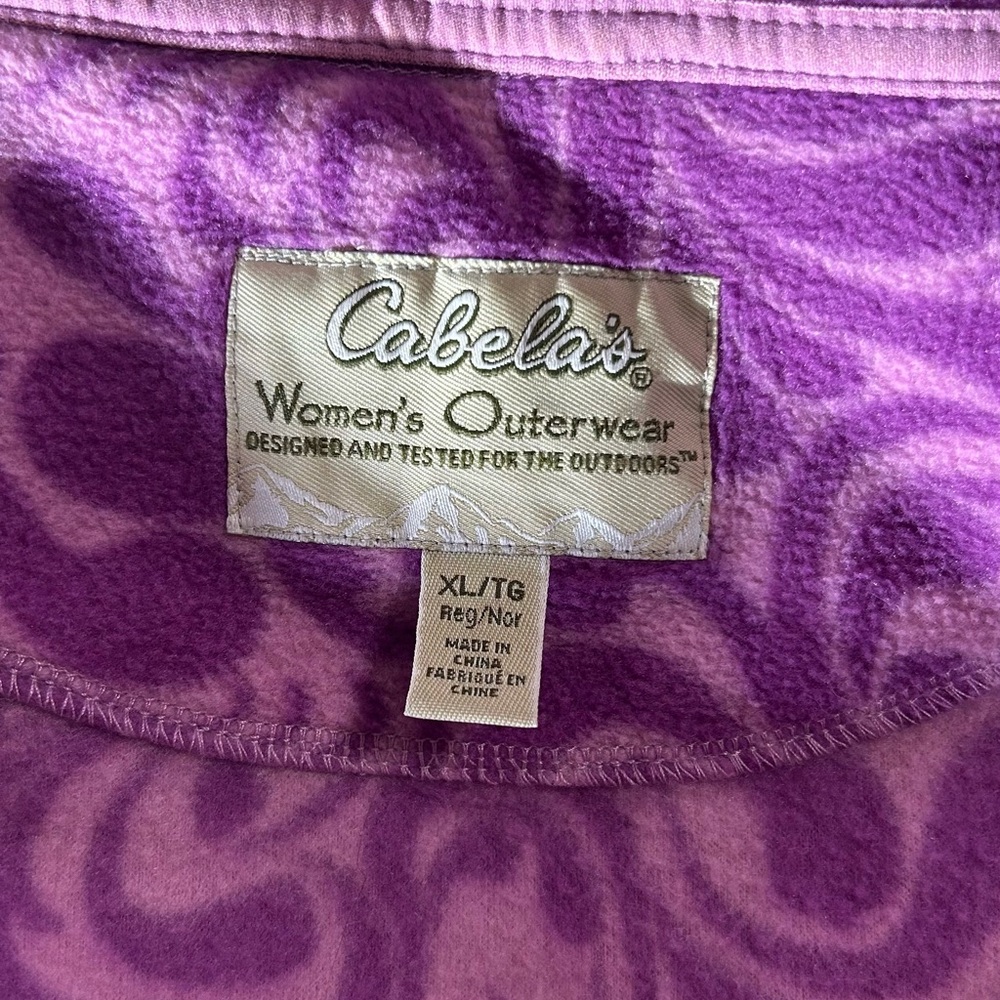 Cabela's Purple Patterned Teddy Jacket - image 3